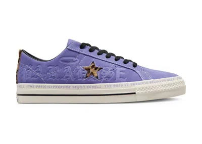 Pre-owned Converse Men's  One Star Pro Ox Sean Pablo Sneakers In Wild Lilac/black/egret