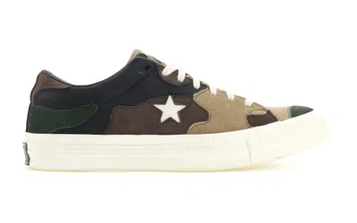 Pre-owned Converse Men's  One Star Sns Camo (brown) Sneakers In Canteen/black Forrest/white In Multi