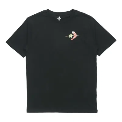 Converse Men's  Pattern Casual Sports Short Sleeve Black