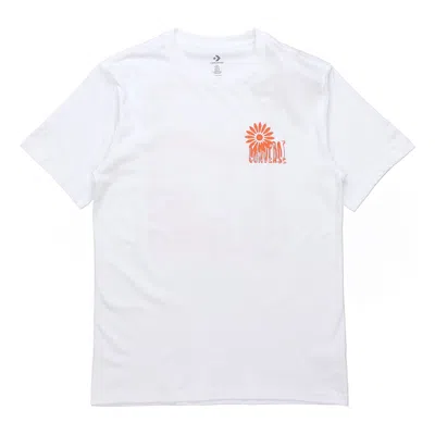 Converse Men's  Printing Short Sleeve White