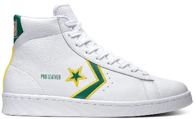 Pre-owned Converse Men's  Pro Leather Breaking Down Barriers Celtics Sneakers In White/clover/amarillo In Multi