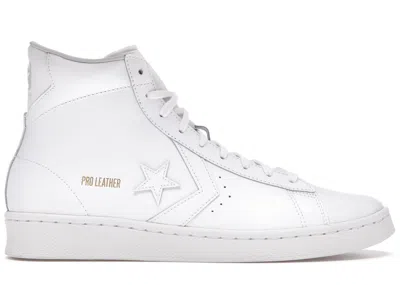Pre-owned Converse Men's  Pro Leather Hi Triple Sneakers In White