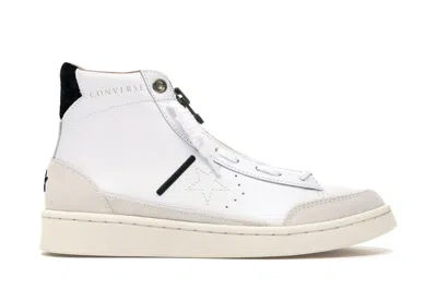 Pre-owned Converse Men's  Pro Leather Ibn Jasper Sneakers In White/black/egret In Multi