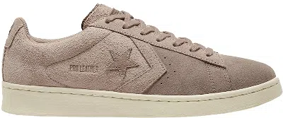Pre-owned Converse Men's  Pro Leather Ox Sneakers In Shadow Grey/gum Dark Honey/black