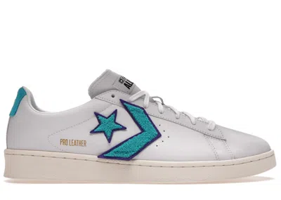 Pre-owned Converse Men's  Pro Leather Ox Sneakers In White/deep Wisteria/egret In Multi