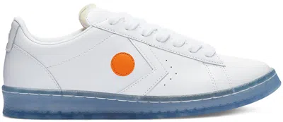 Pre-owned Converse Men's  Pro Leather Rokit Sneakers In White/oriole