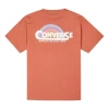 Converse Men's  Rainbow Logo Printing Knit Sports Short Sleeve Red In Orange