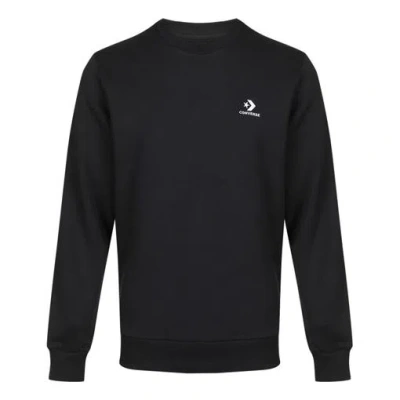 Converse Men's  Round Neck Pullover Casual Black
