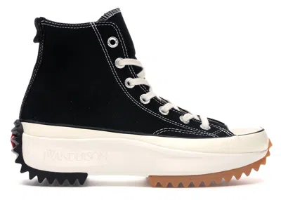 Pre-owned Converse Men's  Run Star Hike Hi Jw Anderson Sneakers In Black/egret