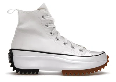 Pre-owned Converse Men's  Run Star Hike Hi Sneakers In White/black/gum In Multi