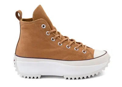 Pre-owned Converse Men's  Run Star Hike High Sneakers In Wheat/white