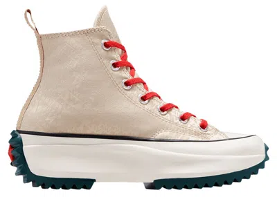 Pre-owned Converse Men's  Run Star Hike Platform Liverpool F.c Sneakers In Oat Milk/egret/rainforest In Multi