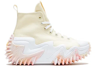 Pre-owned Converse Men's  Run Star Motion Cx Hi Marbled Sneakers In Soft Dune/pink