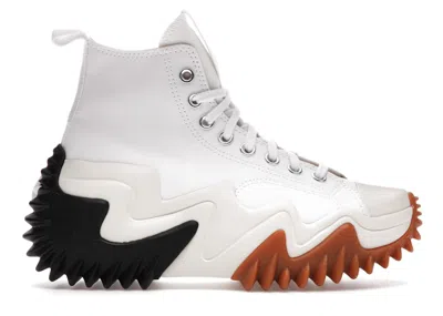 Pre-owned Converse Men's  Run Star Motion Gum Sneakers In White/black/gum Honey In Multi