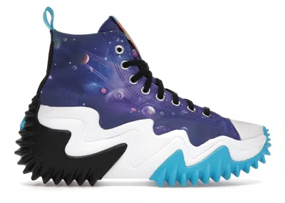 Pre-owned Converse Men's  Run Star Motion Space Jam Sneakers In Concord/white/black