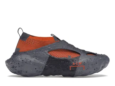 Pre-owned Converse Men's  Sponge Cx Crater Acoldwall Sneakers In Dark Grey/tangerine Tango