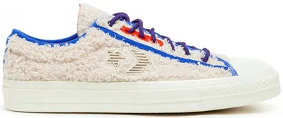 Pre-owned Converse Men's  Star Player Ox Retro Sherpa Sneakers In White Swan/egret/poppy Red