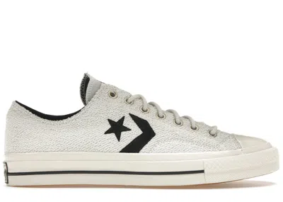 Pre-owned Converse Men's  Star Player Ox Reverse Terry Sneakers In White/lunar Rock/black In Multi
