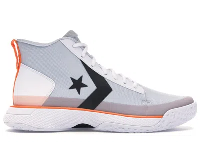 Pre-owned Converse Men's  Star Series Bb Tinker Hatfield Sneakers In Pure Platinum/black/bold Mandarin