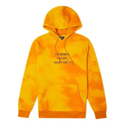 Converse Men's  Tie Dye Gradient Casual Sports Pullover Yellow