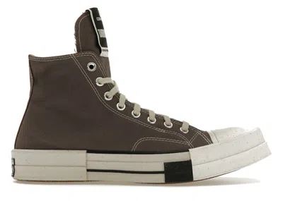 Pre-owned Converse Men's  Turbodrk Laceless Chuck Taylor All Star 70 Hi Rick Owens Drkshdw Sneakers In Iron/egr