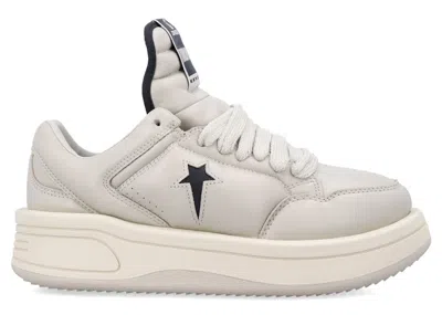 Pre-owned Converse Men's  Turbowpn Low Rick Owens Drkshdw Sneakers In Pelican/black/cloud Cream In Multi
