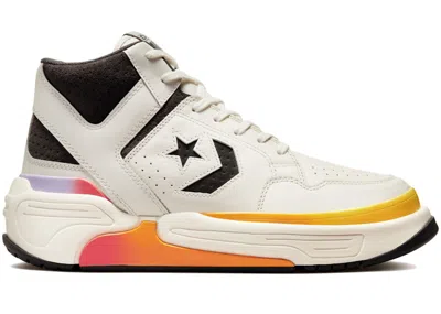 Pre-owned Converse Men's  Weapon Cx Mid Gradient Sneakers In Egret/storm Wind/amarillo