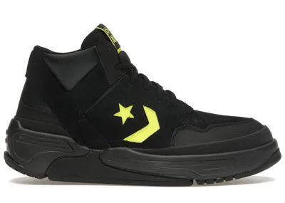 Pre-owned Converse Men's  Weapon Cx Mid Monster Clash Sneakers In Black/yellow In Multi