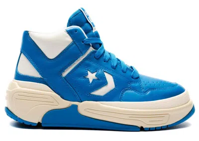 Pre-owned Converse Men's  Weapon Cx Mid Sneakers In Kinetic Blue/white/cloud Cream