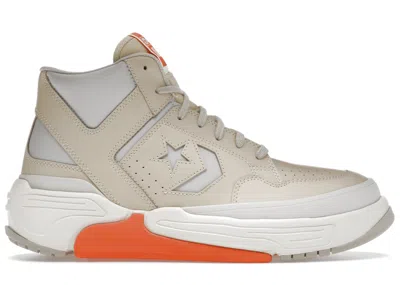 Pre-owned Converse Men's  Weapon Mid Cx Sneakers In Egret/light Twine/wild Mango