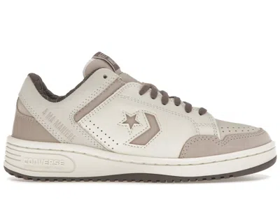 Pre-owned Converse Men's  Weapon Ox A Ma Maniére While You Were Sleeping Sneakers In Cream/tan/violet Ore