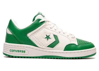 Pre-owned Converse Men's  Weapon Ox Sneakers In Green/vintage White In Multi