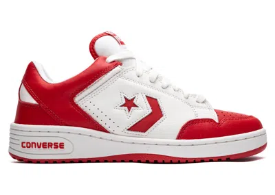 Pre-owned Converse Men's  Weapon Ox Sneakers In Red/vintage White