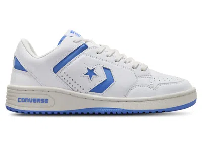 Pre-owned Converse Men's  Weapon Ox Sneakers In White/open Sky Blue In Multi