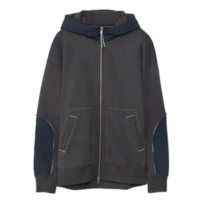 Converse Men's  X Paria Farzaneh Crossover Splicing Hooded Zipper Jacket Blue