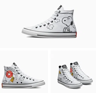 Pre-owned Converse Men's  X Peanuts Chuck Ctas Snoopy And Woodstock Boots Shoes A01872f In As Pictured