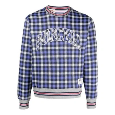 Converse Men's  X Todd Snyder Crossover Series Plaid Pattern Loose Long Sleeves Blue