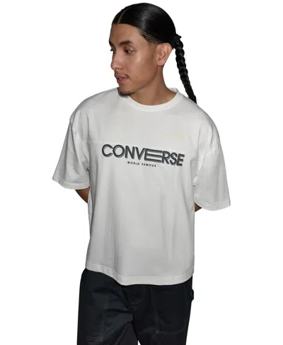 Converse Men's Crewneck Graphic T-shirt In White