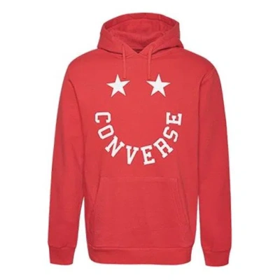 Converse Men's Graphic Pullover In University Red