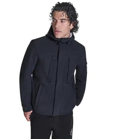 Converse Men's Hooded Long-sleeve Jacket In Black