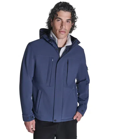 Converse Men's Inner Bib Field Long-sleeve Jacket In Blue