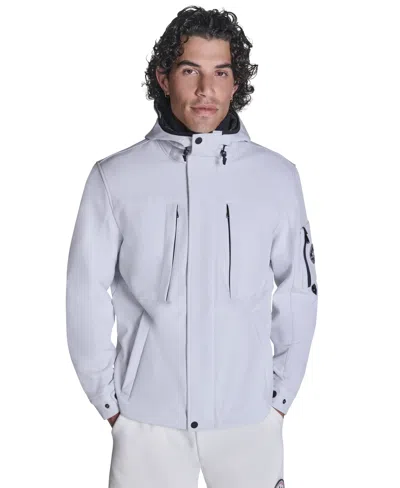 Converse Men's Hooded Long-sleeve Jacket In White