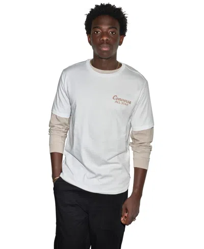 Converse Men's Industrial Graphic Regular-fit T-shirt In White