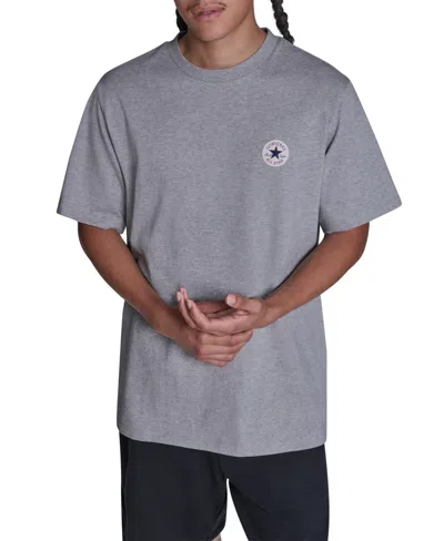 Converse Men's Regular-fit Crewneck T-shirt In Gray
