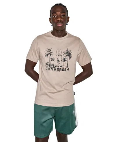 Converse Men's Regular-fit Short-sleeve Crewneck T-shirt In Multi