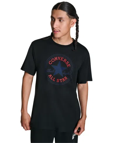 Converse Men's Standard Fit Patch T-shirt In Black