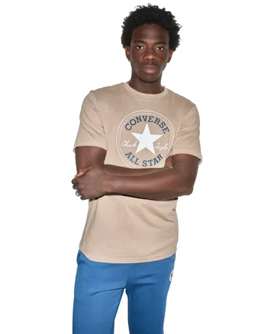 Converse Men's Standard Fit Patch T-shirt In Vintage Cargo