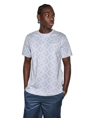 Converse Men's Star Chev Graphics Crewneck T-shirt In White