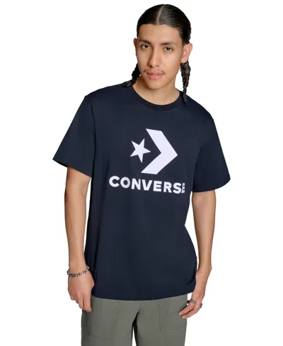 Converse Men's Star Chevron Graphic T-shirt In Blue