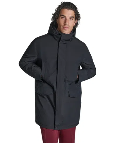 Converse Men's Urban Quilted Parka In Black